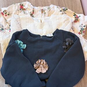 Bundle of 3 Zara sweater, blouse and dress lovely as additions to fall/ Spring
